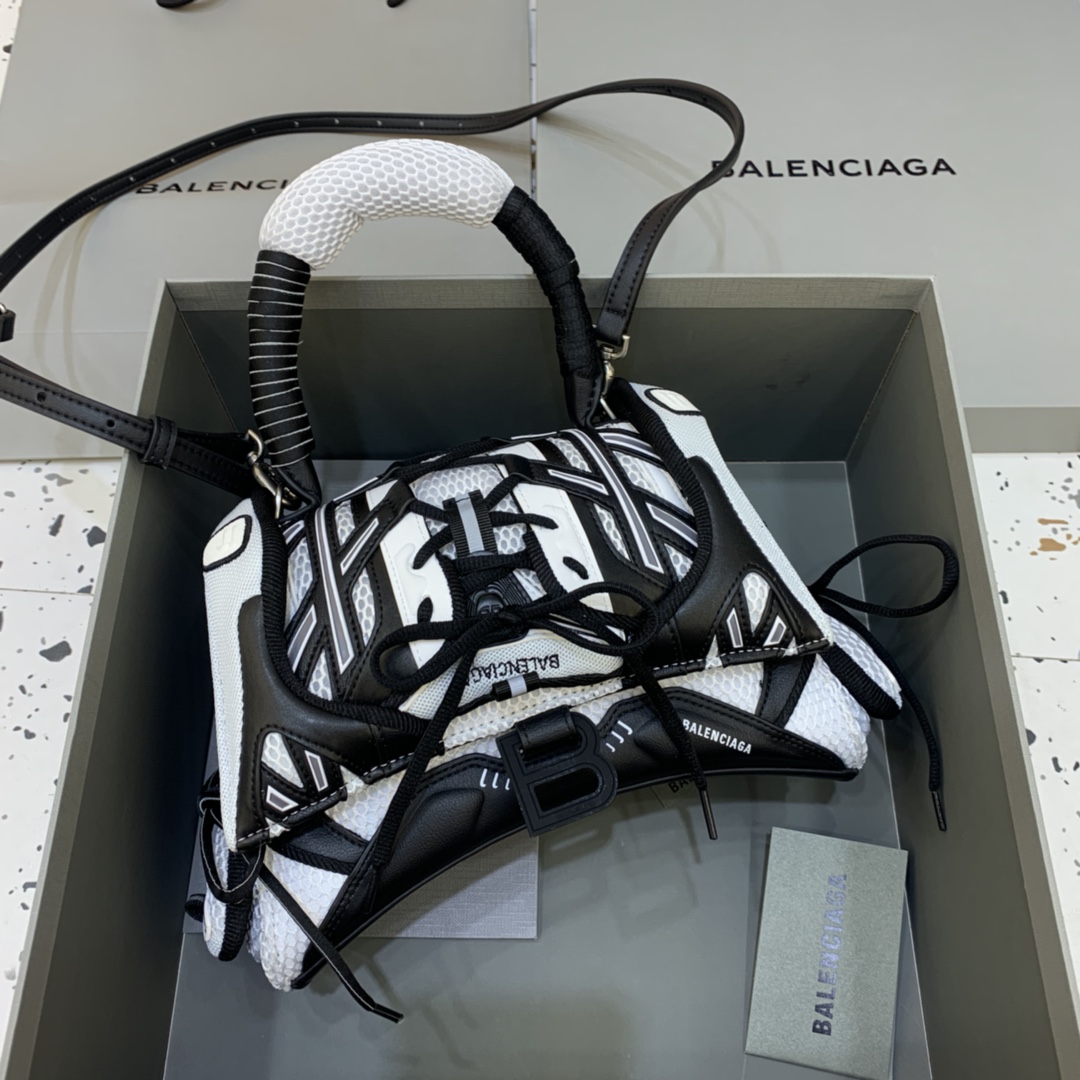 Balenciaga SneakerHead Small Handle Bag White